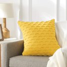 SOGA 2X 45cm Scalloped Wave Pillowcase (Sunshine Yellow)