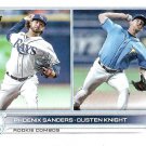 Phoenix Sanders, Dusten Knight 2022 Topps Update Rookie #US172 Tampa Bay Rays Baseball Card