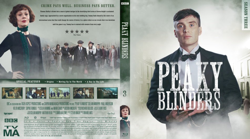 Peaky Blinders Season 3 Blu-ray ***2 DISC SET***