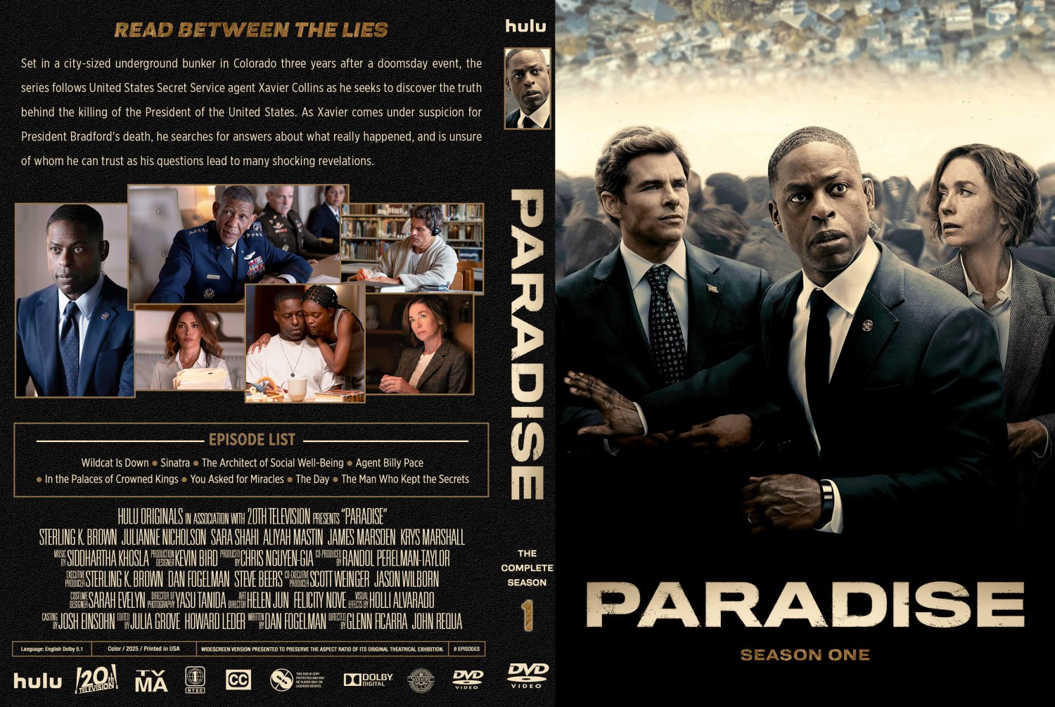 Paradise (2025) Season 1 DVD ***3 DISC SET***