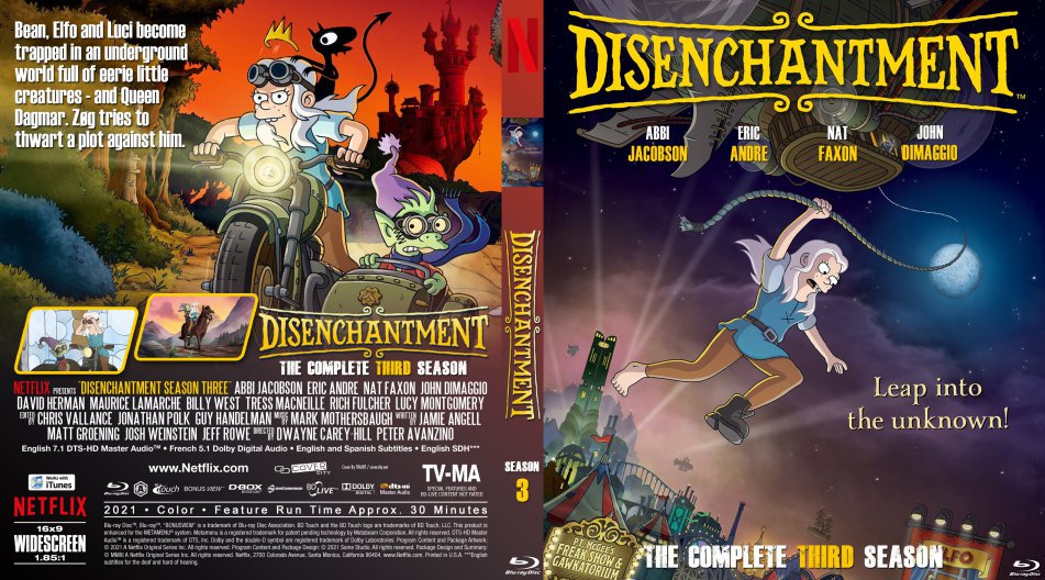 Disenchantment Season 3 Blu-ray ***2 DISC SET***