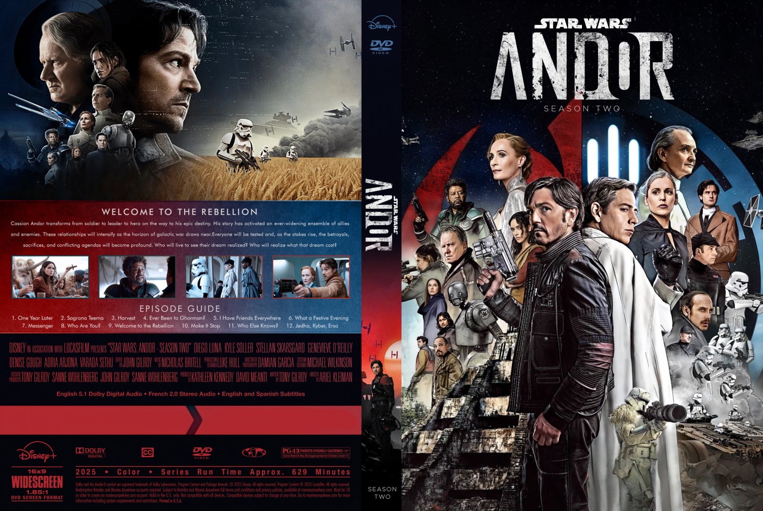 Star Wars Andor Season 2 DVD ***4 Disc Set***