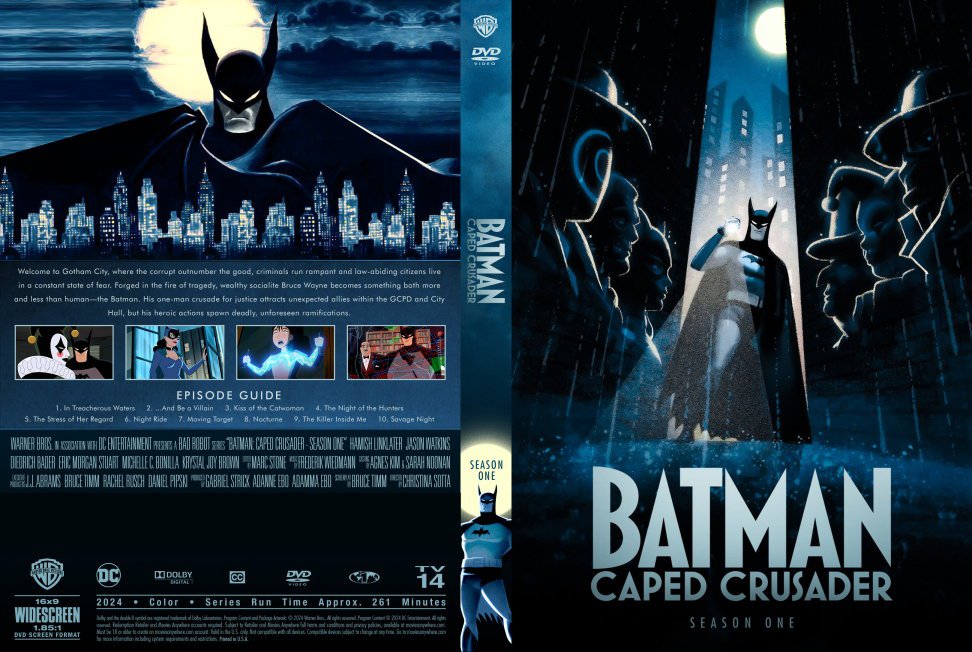 Batman Caped Crusader (2024) DVD *** 2 Disc Set***