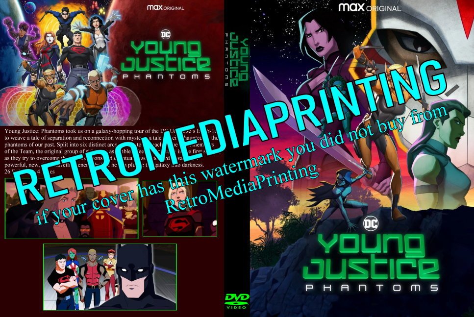 Young Justice Phantoms Season 4 DVD ***4 DISC SET***