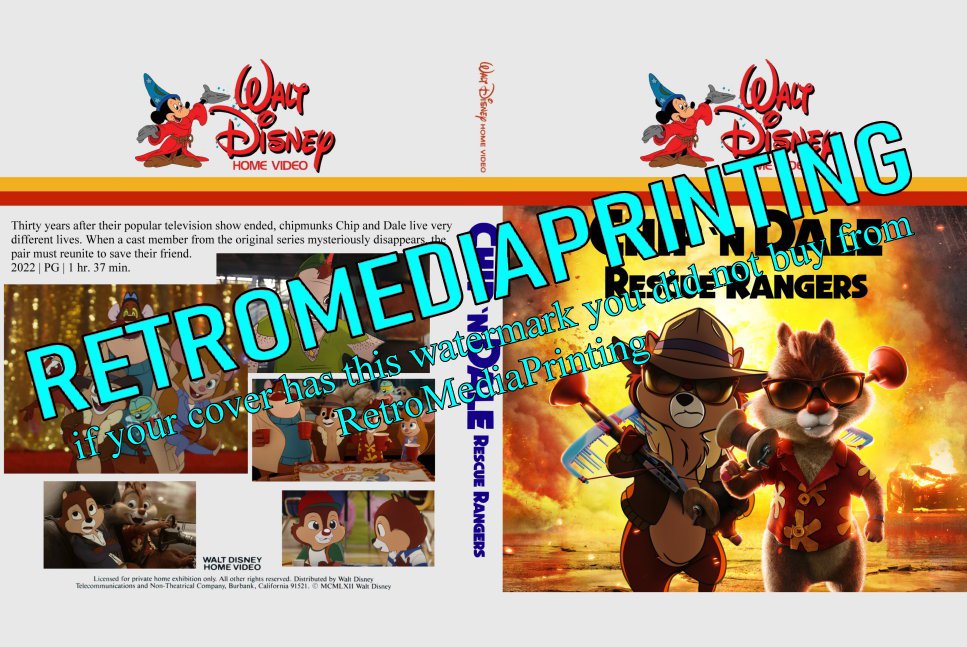 Disney's Chip and Dale Rescue Rangers (2022) Retro Cover* DVD
