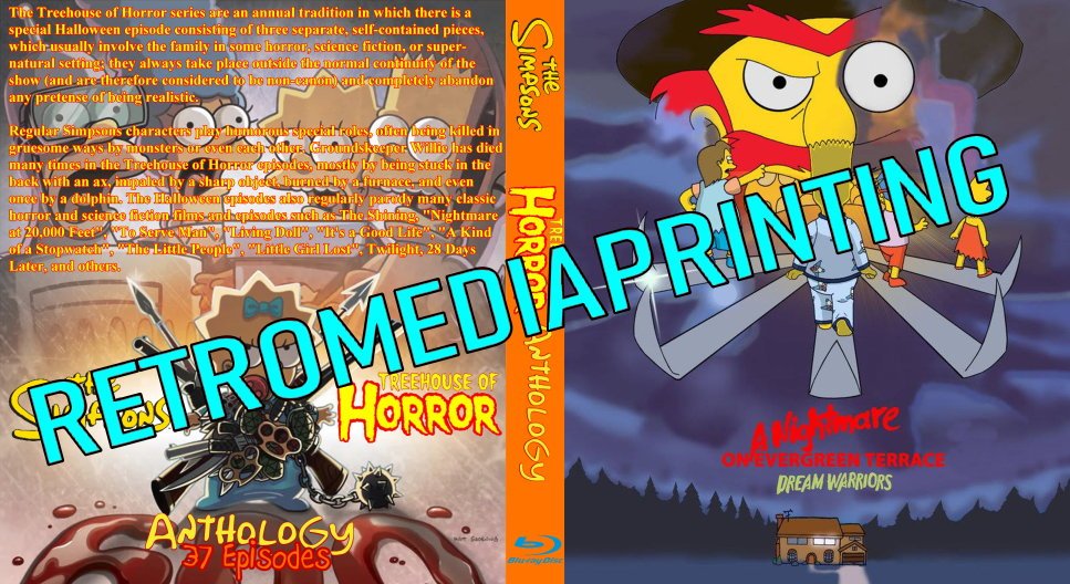 The Simpson's Treehouse of Horror Anthology Blu-ray ***4 DISC SET*** 37 Episodes