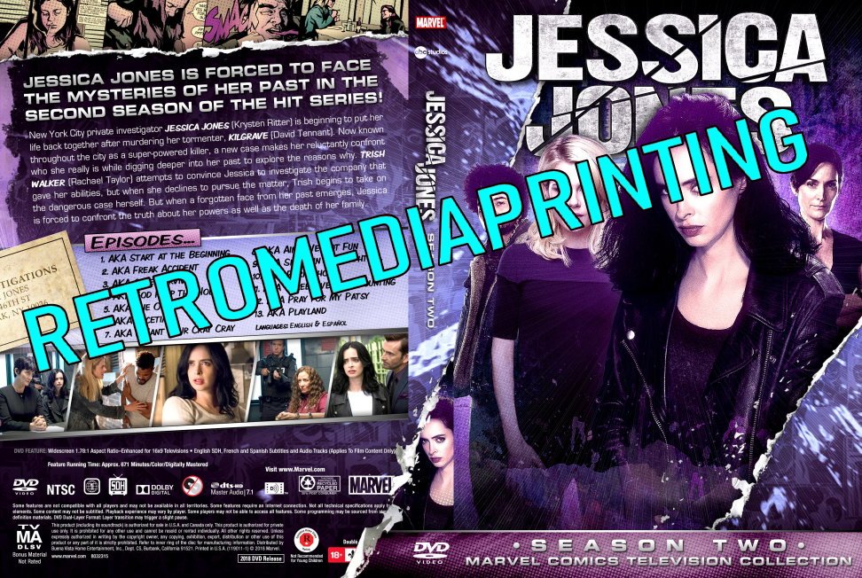 Jessica Jones Season 2 DVD  ***4 Disc Set***