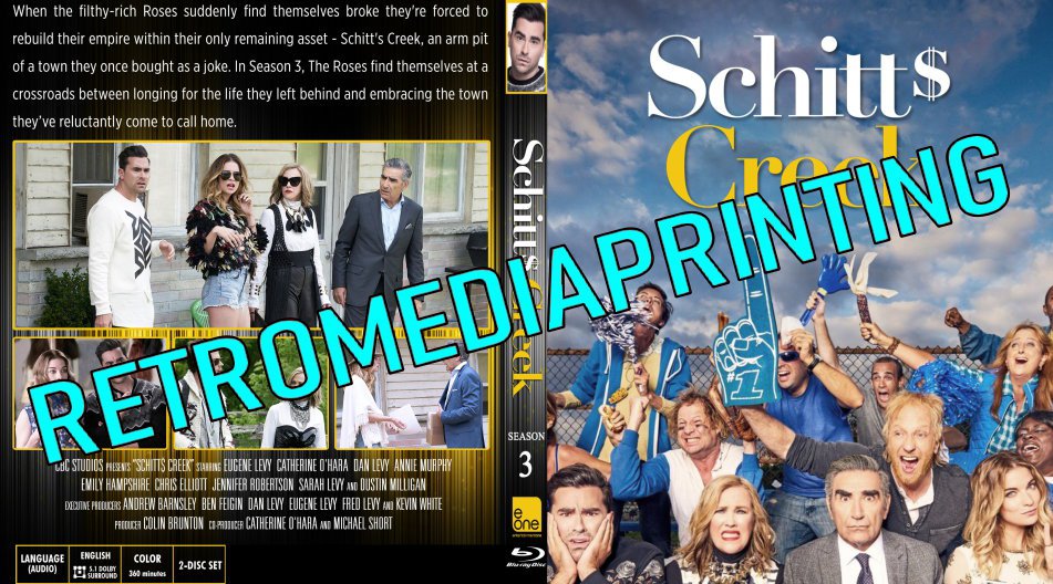 Schitt's Creek Season 3 Blu-ray  ***2 Disc Set**