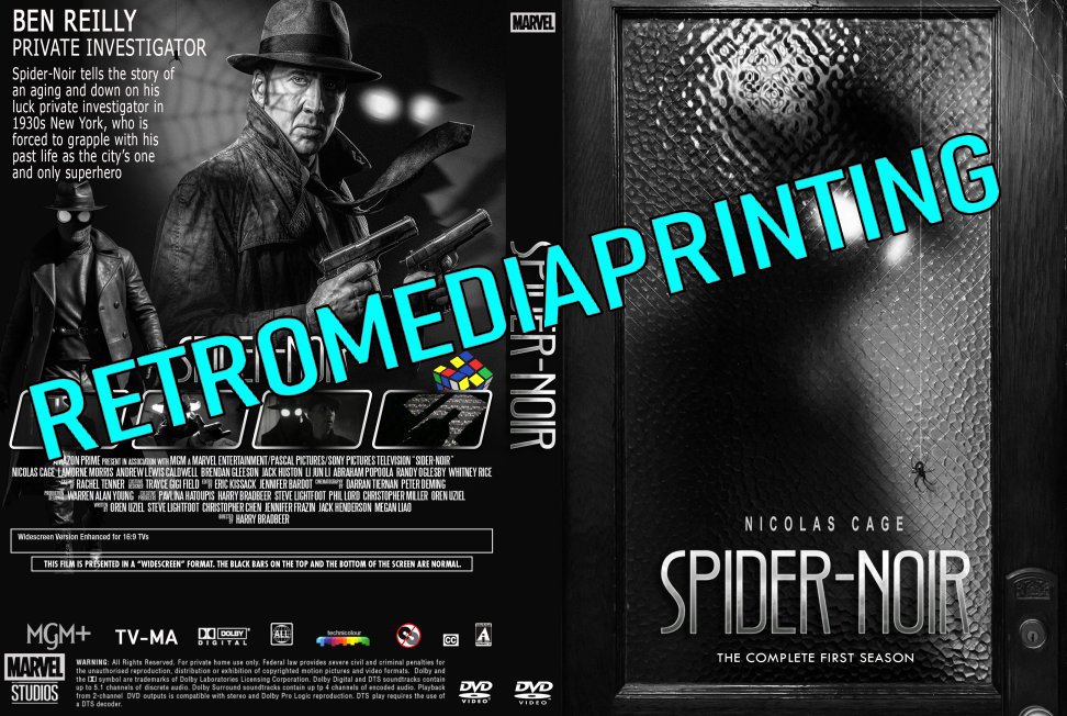 Spider Noir Season 1 COLOR and Black and White Blu-ray  ***4 Disc Set**