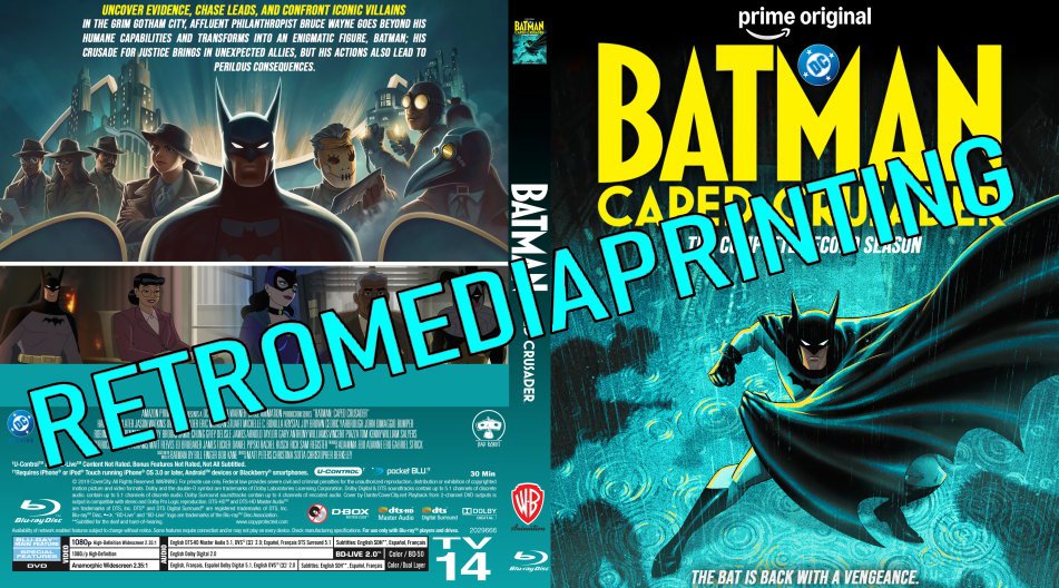 Batman Caped Crusader Season 2 Blu-ray ***2 Disc Set***