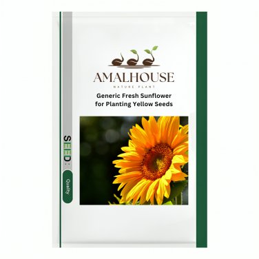 Generic Fresh Sunflower for Planting Yellow - 50 PCS Seeds