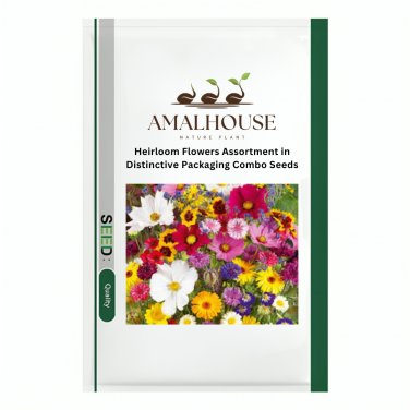 Heirloom Flowers Assortment in Distinctive Packaging Combo - 20 PCS Seeds