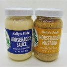 Limited Edition Kelly's Pride- 2 Pack Horseradish Sauce and Horseradish Mustard- 8 Ounce Jars Limited Edition Kelly's Pride- 2 Pack Horseradish Sauce and Horseradish Mustard- 8 Ounce Jars