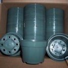 Limited Edition 4"" Azalea green plastic pot | greenhouse nursery planter outdoor indoor 40 lot