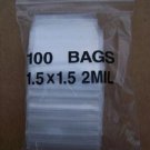 New Arrival PLASTIC BAG 1.5X1.5 zip lock clear small item poly 100 New Arrival PLASTIC BAG 1.5X1.5 zip lock clear small item poly 100