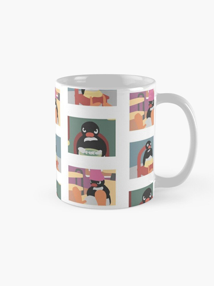 Angry Pingu Penguin Coffee Mug