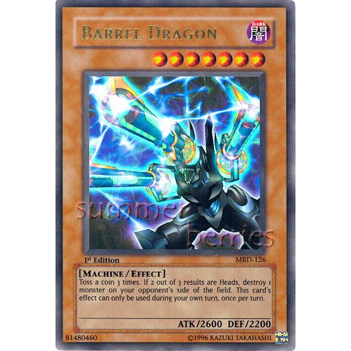 YuGiOh Card MRD126 1st Edition Barrel Dragon [Ultra Rare Holo]