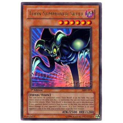 Yu-Gi-Oh! Carta Toon Summoned Skull (MRL-073) - Magic Ruler - Unlimited Edition - Rarità Ultra Rara - 2