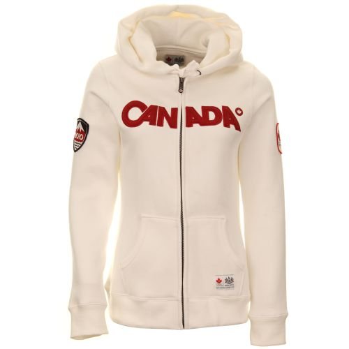 Vancouver 2010 Canadian Olympic Team Full Zip Hoodie - White - Girls ...