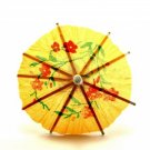 Mini Cocktail Parasol Drink Umbrella - Yellow (Sample Order)