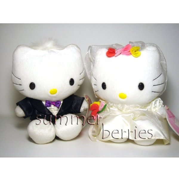 hello kitty bride plush