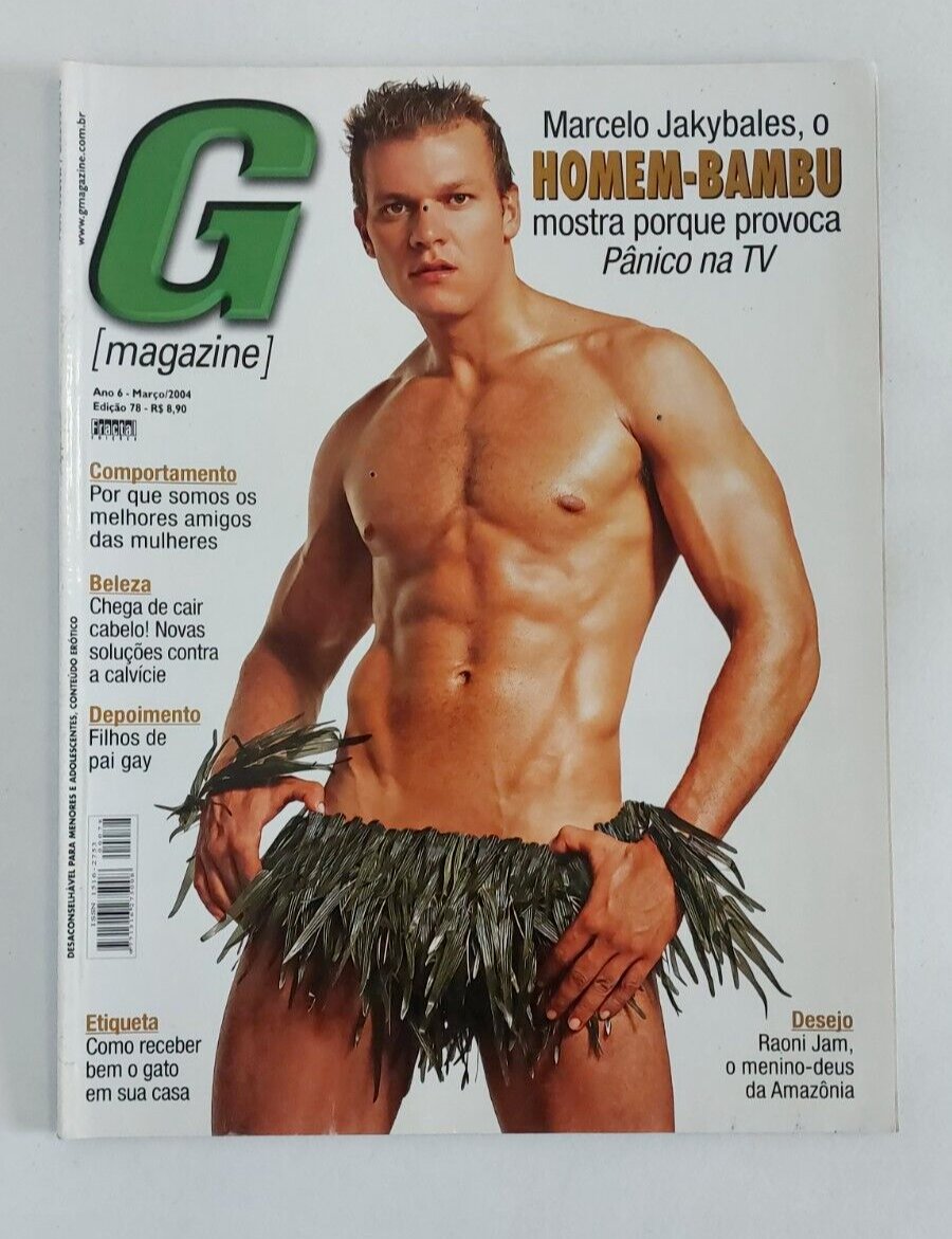 Homem Bambu G Magazine Brazil Man Model - 2004 #78 Gay content (Like Playgirl)