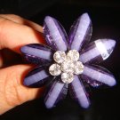 Flower ring Black Tone