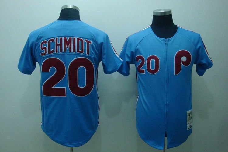 Maillot Mitchell & Ness Phillies Mike Schmidt 1989 Throwback - 5XL - Gris