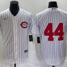 Cincinnati Reds #44 Elly De La Cruz White Field of Dreams Cool Base Stitched Baseball Jersey