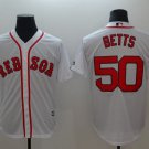 Boston Red Sox #50 Betts White New Cool Base Stitched Baseball Jersey
