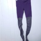 Alo Yoga Goddess Ribbed Legging Yoga Pants Purple Gray Ballet