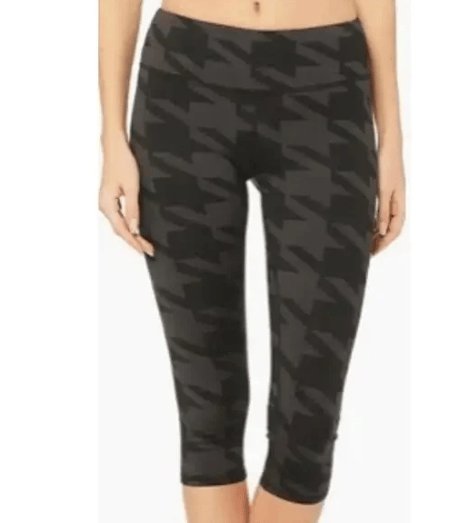 Alo Yoga Size S High Waist Airbrush Houndstooth Cropped Leggings Workout Gym