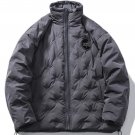 Textured Badge Winter Coat
