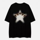 Three-dimensional Embroidery Star Print Tee