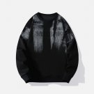 Tie Dye Monogram Print Sweatshirt