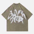 Tie-dye Graffiti Print Tee