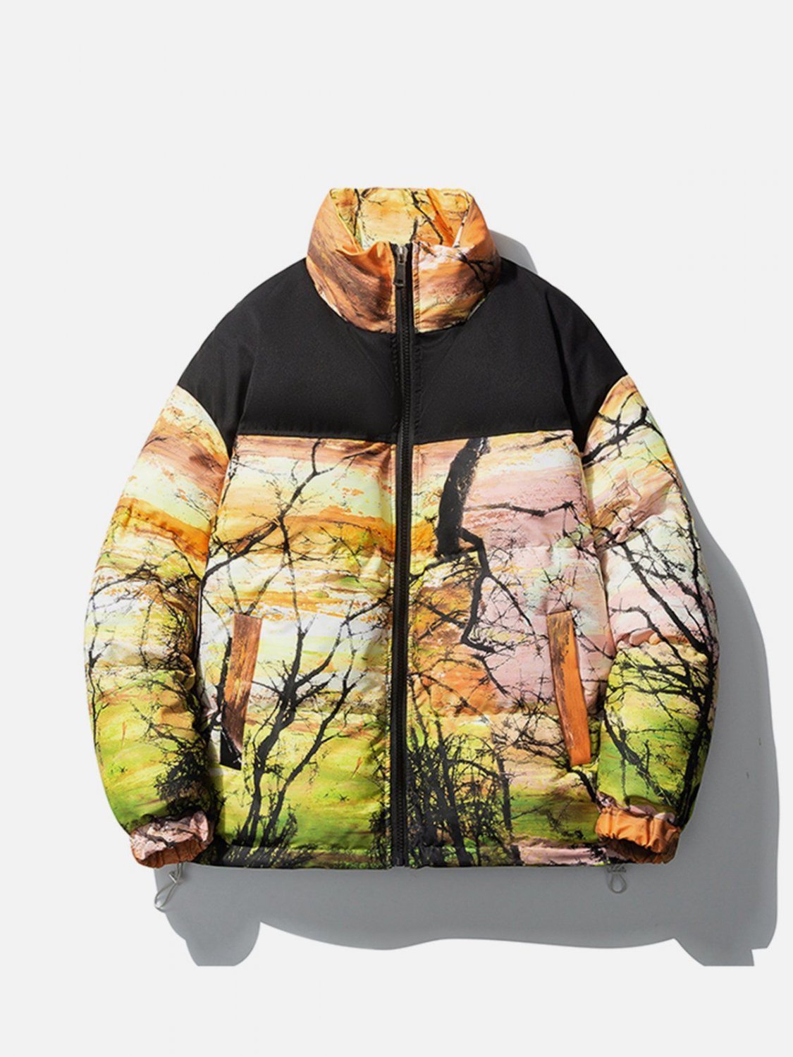 Tree Pattern Winter Coat