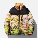Tree Pattern Winter Coat