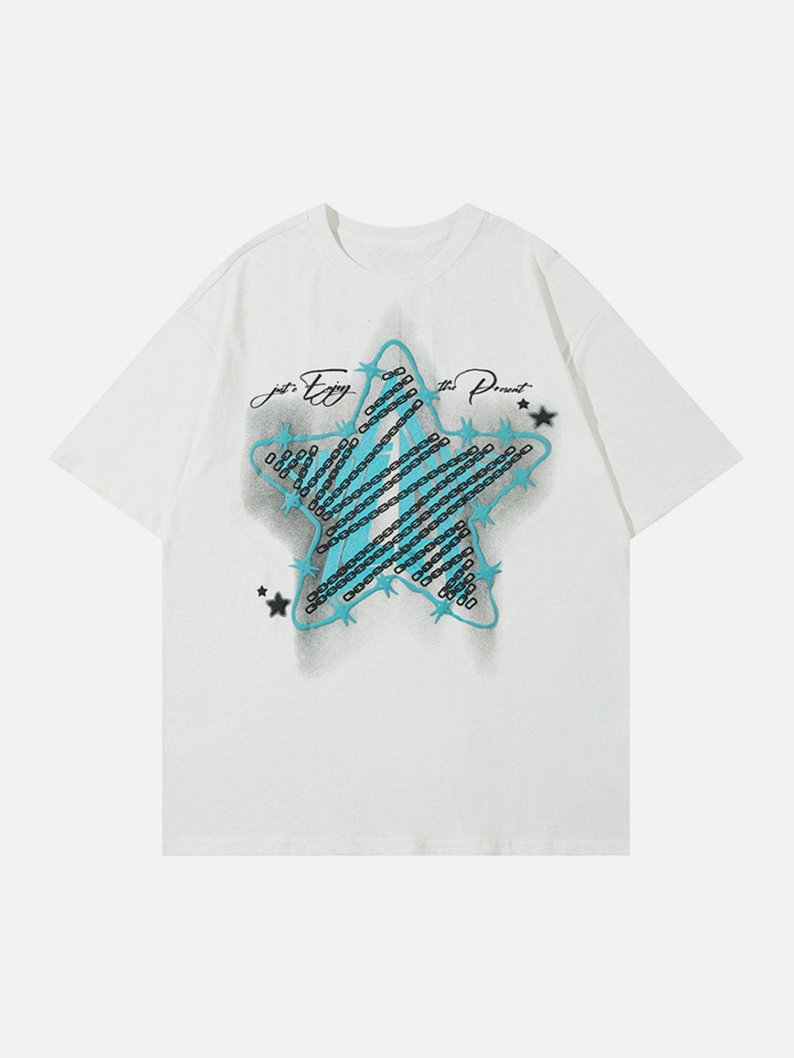Star Shadow Chain Printing Tee