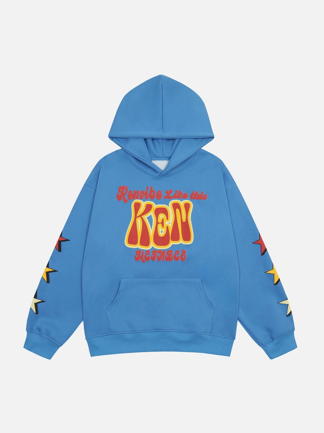 Star Skull Foam Print Hoodie