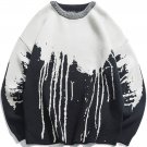 Stitching Tie-Dye Sweater