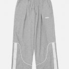 Stripe Buckle Drawstring Sweatpants