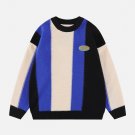 Stripe Clashing Colors Sweater