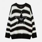 Striped Stars Graphic Sweater