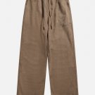Suede Drawstring Pants