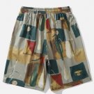 Oil Painting Drawstring Shorts
