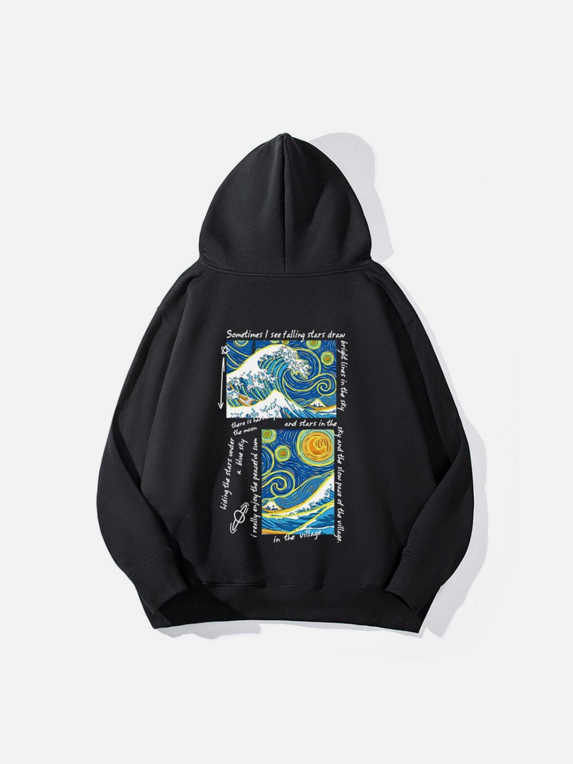 Oil Painting Print Thick Hoodie