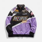 Splicing MEIPIN Embroidery Print Jacket