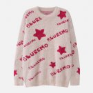 Star Letter Embroidery Sweater
