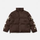 Star Letter Embroidery Winter Coat